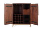 GINER Y COLOMER Mueble bar de madera de mango y metal color Cerezo
